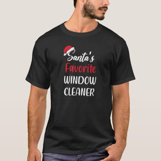 Santas Favoriete vensterschoner Kerstmis Pajama T-shirt (Voorkant)