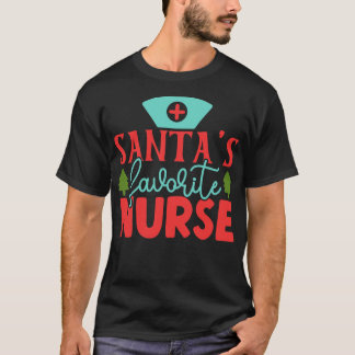 Santas Favoriete verpleegster 10 T-shirt