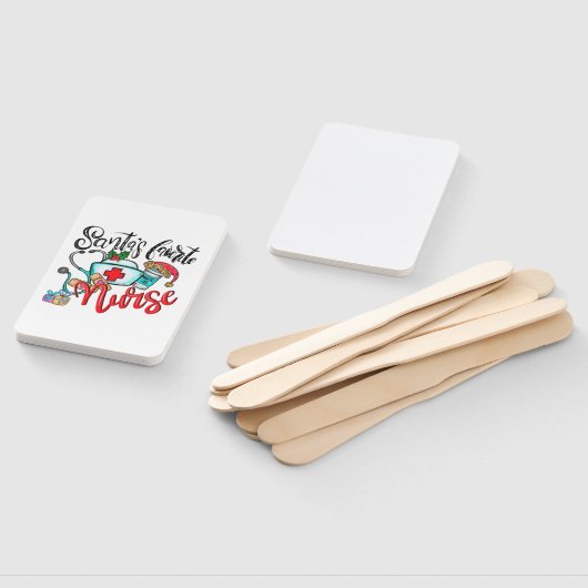 Santas favoriete verpleegster 1 handwaaier (Niet-gemonteerd)