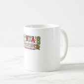 Santa's favoriete verpleegster, vrolijke verpleegs koffiemok (Voorkant rechts)