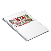 Santa's favoriete verpleegster, vrolijke verpleegs notitieboek (Rechterzijde)