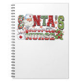 Santa's favoriete verpleegster, vrolijke verpleegs notitieboek (Voorkant)