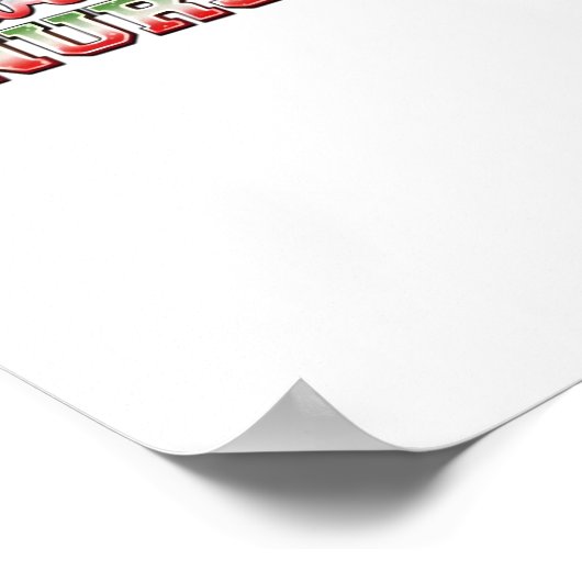 Santa's favoriete verpleegster, vrolijke verpleegs poster (Hoek)