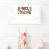 Santa's favoriete verpleegster, vrolijke verpleegs spandoek (Insitu)