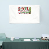 Santa's favoriete verpleegster, vrolijke verpleegs spandoek (Beurs)