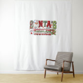 Santa's favoriete verpleegster, vrolijke verpleegs wandkleed (In situ)