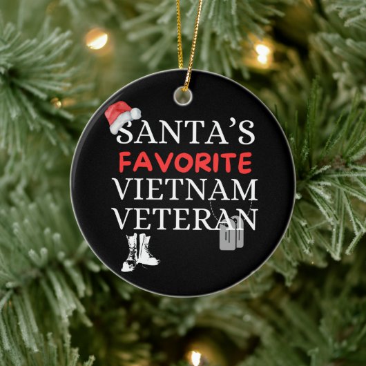 Santa's favoriete Vietnam-veteraan  Keramisch Ornament (Boom)