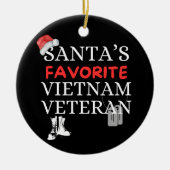 Santa's favoriete Vietnam-veteraan  Keramisch Ornament (Voorkant)