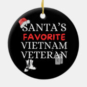 Santa's favoriete Vietnam-veteraan  Keramisch Ornament (Achterkant)