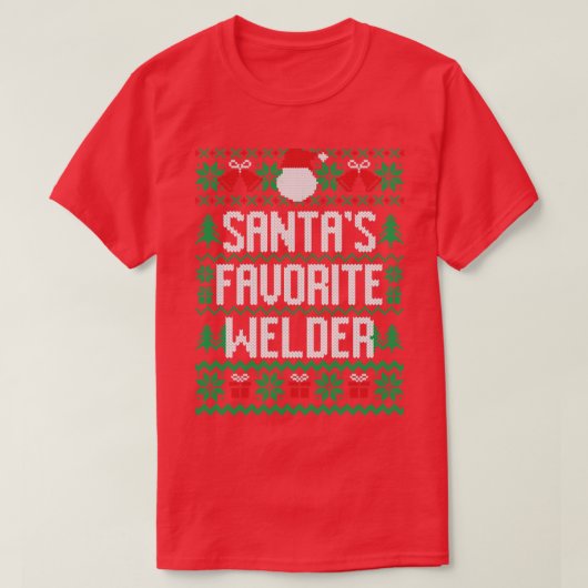Santas Favoriete Welder T-shirt (Design voorkant)