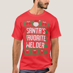 Santas Favoriete Welder T-shirt
