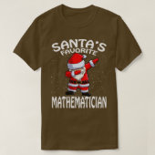 Santas Favoriete wiskundige kerst T-shirt (Design voorkant)