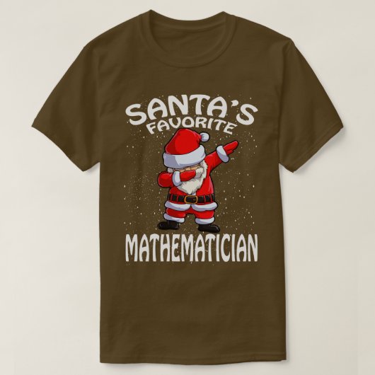 Santas Favoriete wiskundige kerst T-shirt (Design voorkant)