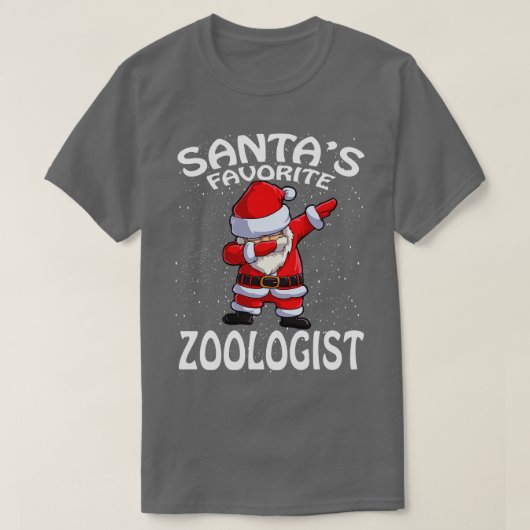 Santas Favoriete zoöloog kerst T-shirt (Design voorkant)