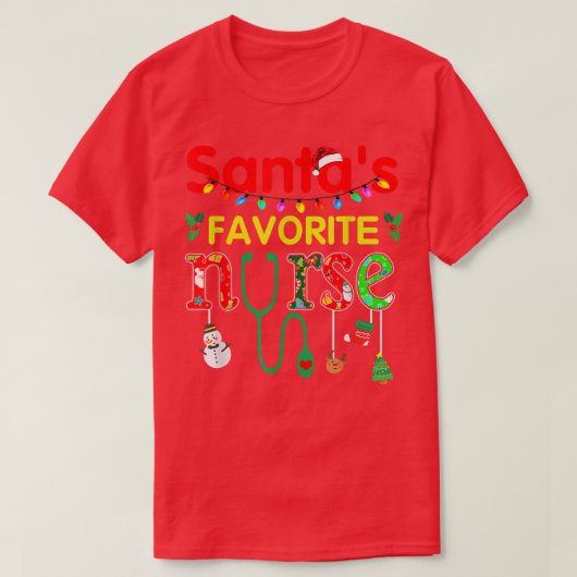 Santa's favoriete zuster-lamp Sinterklaas T-shirt (Design voorkant)