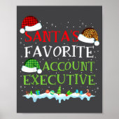 Santa's Favorite Account Executive Fun Christmas  Poster (Voorkant)