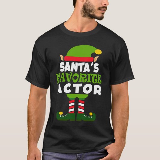 Santa's Favorite Actor Theatre Christmas Vacation T-shirt (Voorkant)