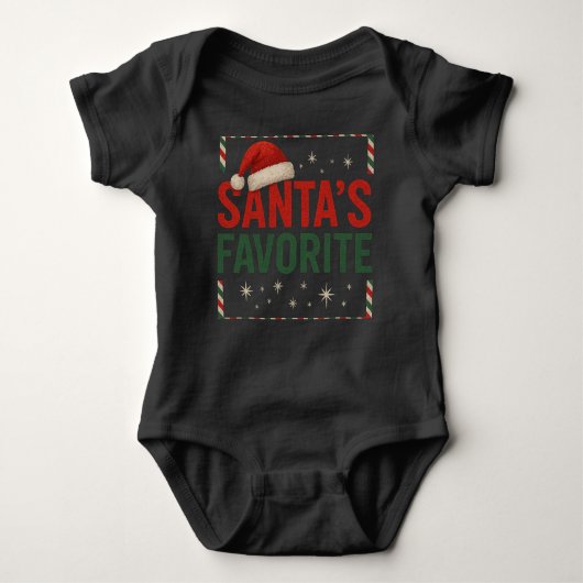 Santa's favorite Baby Bodysuits & one Pieces (Voorkant)