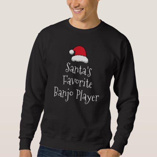 Santas Favorite Banjo Player Christmas  banjo Trui (Voorkant)