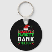 Santa's Favorite Bank Teller Christmas Matching Co Sleutelhanger (Voorkant)