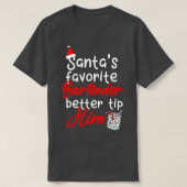 Santas Favorite Bartender 4 T-shirt (Design voorkant)