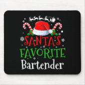 Santa's Favorite Bartender Christmas Party  Muismat (Voorkant)