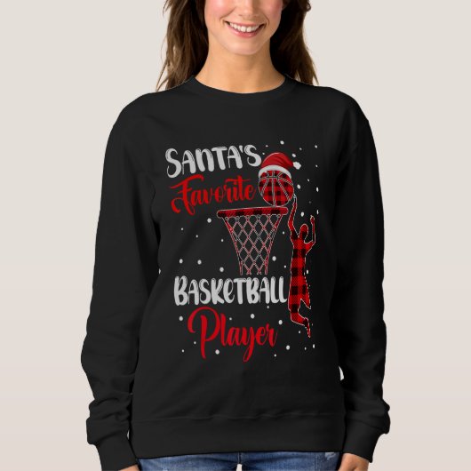 Santa's Favorite Basketball Player Christmas Quote Trui (Voorkant)