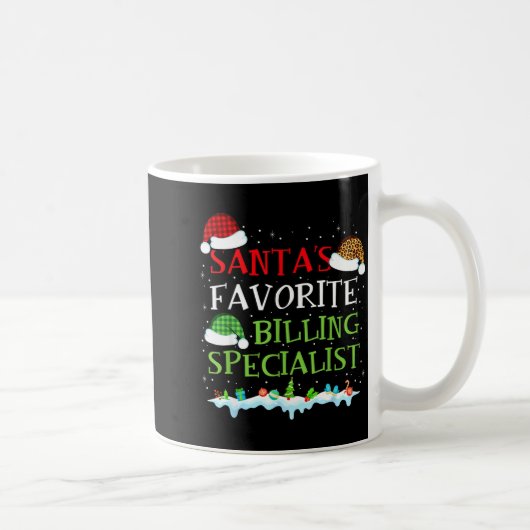 Santa's Favorite Billing Specialist Fun Christmas  Koffiemok (Rechts)