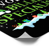 Santa's Favorite Billing Specialist Fun Christmas Poster (Hoek)