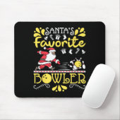 Santa's Favorite Bowler Santa Claus Bowling Christ Muismat (Met muis)