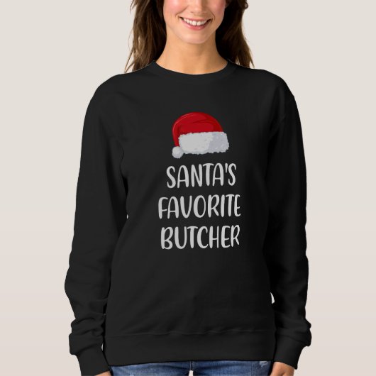 Santas Favorite Butcher Christmas   Pajama Xmas Trui (Voorkant)