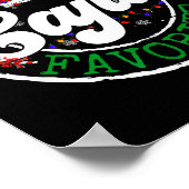 Santa's Favorite Cajun Christmas Pajama Family Mat Poster (Hoek)