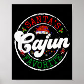 Santa's Favorite Cajun Christmas Pajama Family Mat Poster (Voorkant)