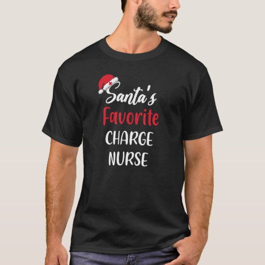 Santas Favorite Charge Nurse   Christmas   T-shirt (Voorkant)