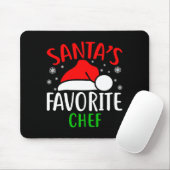 Santas Favorite Chef Funny Christmas Xmas Santa Lo Muismat (Met muis)