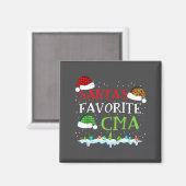 Santa's Favorite Cma Fun Christmas Medical Istant  Magneet (Voorkant / Achterkant)