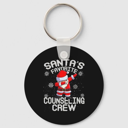 Santa's Favorite Counseling Crew Christmas Sleutelhanger (Voorkant)