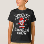 Santa's Favorite Counseling Crew Christmas  T-shirt (Voorkant)
