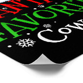 Santa's Favorite Cowgirl Christmas Party  Poster (Hoek)