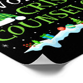 Santa's Favorite Crisis Counselor Fun Christmas Poster (Hoek)