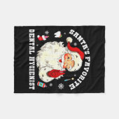 Santas Favorite Dental Hygienist Christmas Funny G Fleece Deken (Voorkant (Horizontaal))