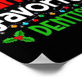 Santa's Favorite Dentist Christmas Party  Poster (Hoek)