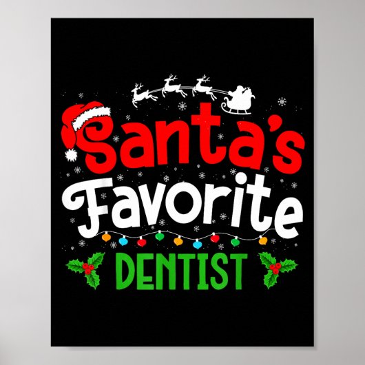 Santa's Favorite Dentist Christmas Party  Poster (Voorkant)