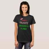Santas Favorite Didgeridoo Player Gift didgeridoo T-shirt (Voorkant volledig)
