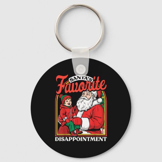 Santas Favorite Disapintment Funny Sarcastic Chris Sleutelhanger (Voorkant)