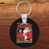 Santas Favorite Disapintment Funny Sarcastic Chris Sleutelhanger (Voorkant)