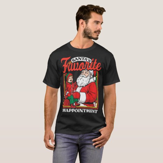 Santas Favorite Disapintment Funny Sarcastic Chris T-shirt (Voorkant volledig)