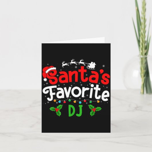 Santa's Favorite Dj Christmas Party  Kaart (Voorkant)