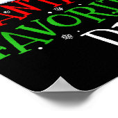 Santa's Favorite Dj Christmas Party  Poster (Hoek)