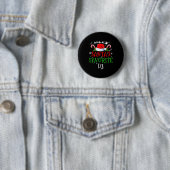 Santa's Favorite Dj Christmas Party  Ronde Button 5,7 Cm (In situ)
